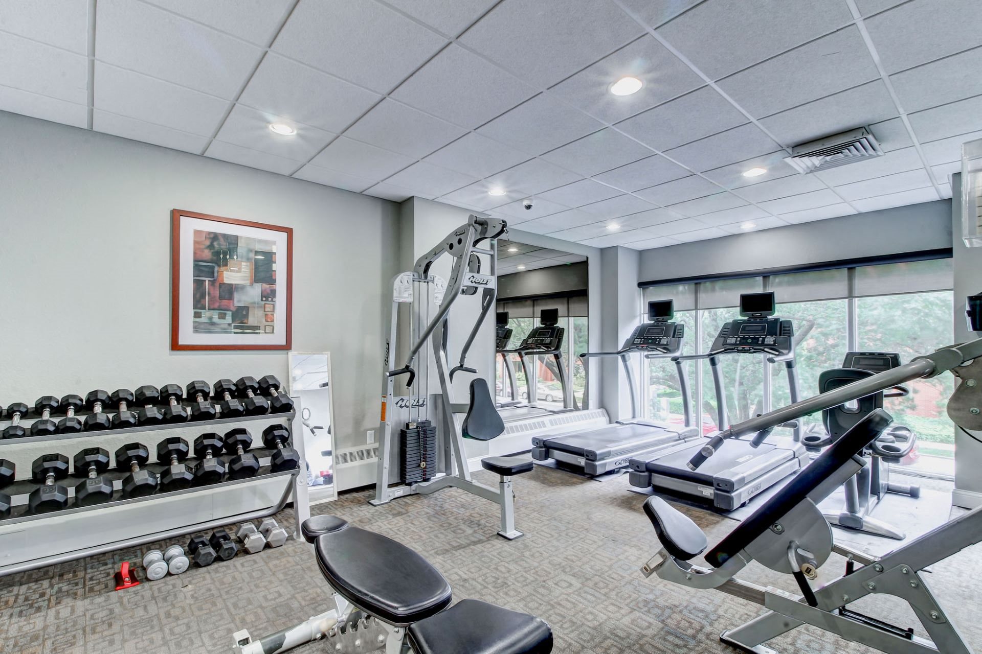Amenities Fitness Center with Strength Training at Towne House, St. Louis, MO